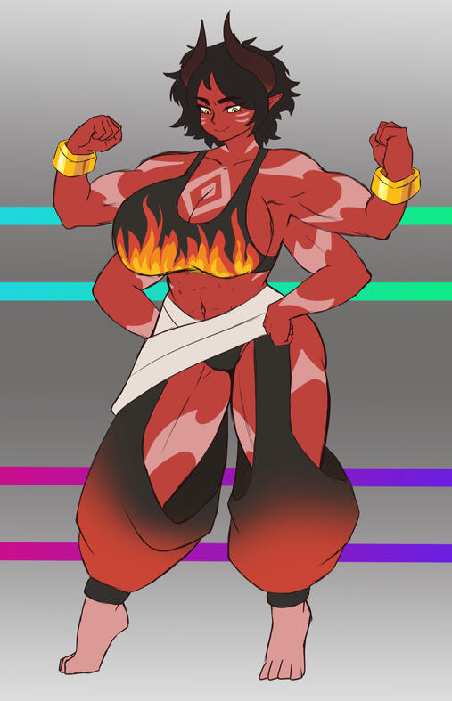 Red Oni: Original Character concept art